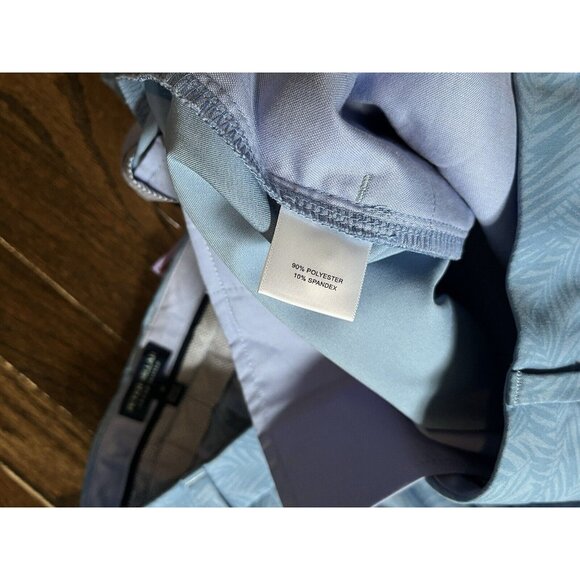 NWT Peter Millar Crown Crafted Surge Golf Shorts Palm Blue Mens Sz 40 $130 - Picture 7 of 9